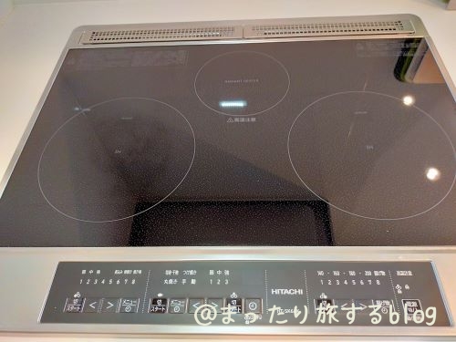 私が宿泊した【Rakuten STAY VILLA 鬼怒川リバーサイド】のキッチンの備品を撮影した写真